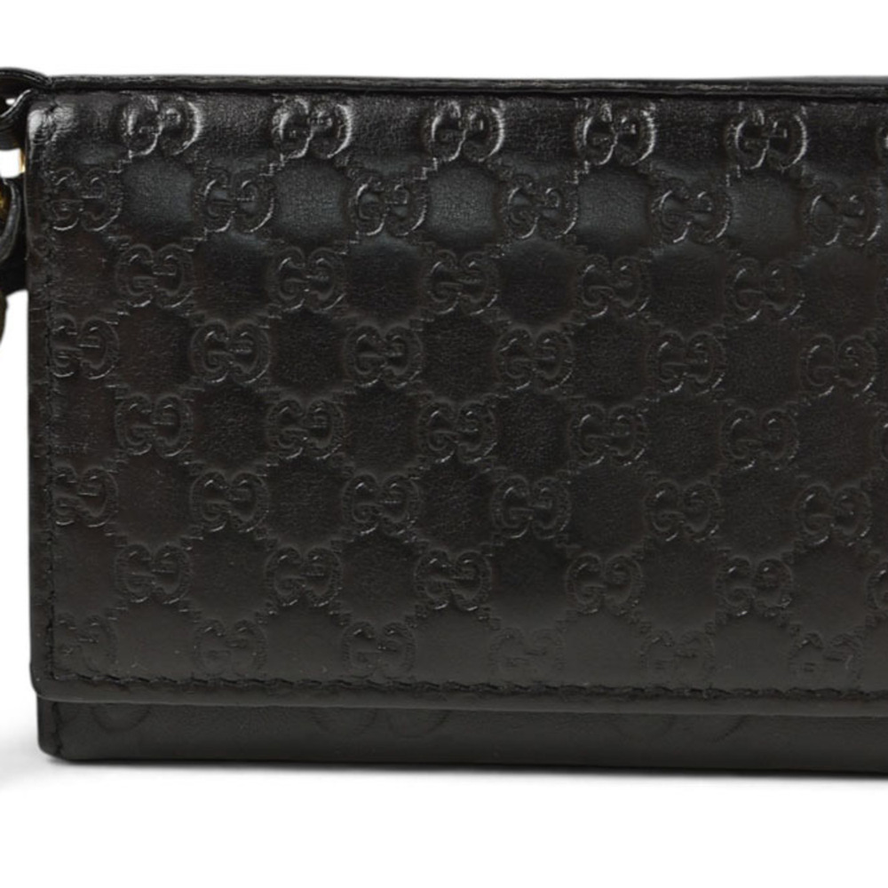 Gucci Card Case Coin Purse GUCCI Mini Wallet Microguccissima 323401 Leather B...